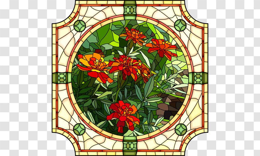 Stained Glass Art - Plant - Window Transparent PNG