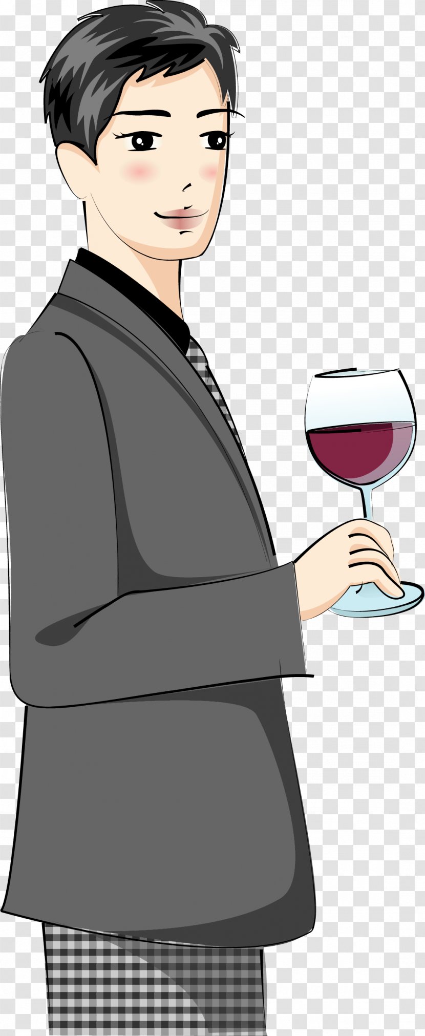 Red Wine Banquet Investor Investment - Frame - Fashion Business Man Transparent PNG