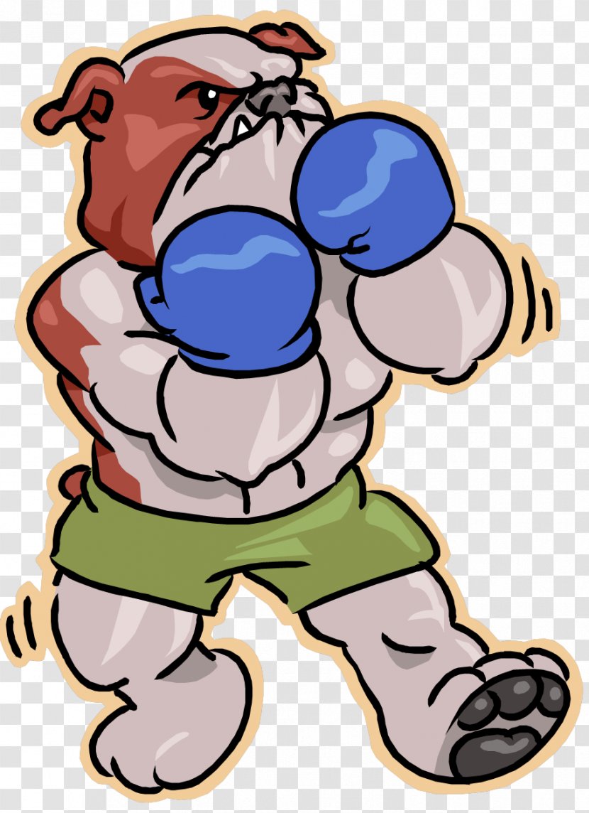Bulldog Boxer Cartoon Clip Art - Human Behavior - Boxing Transparent PNG