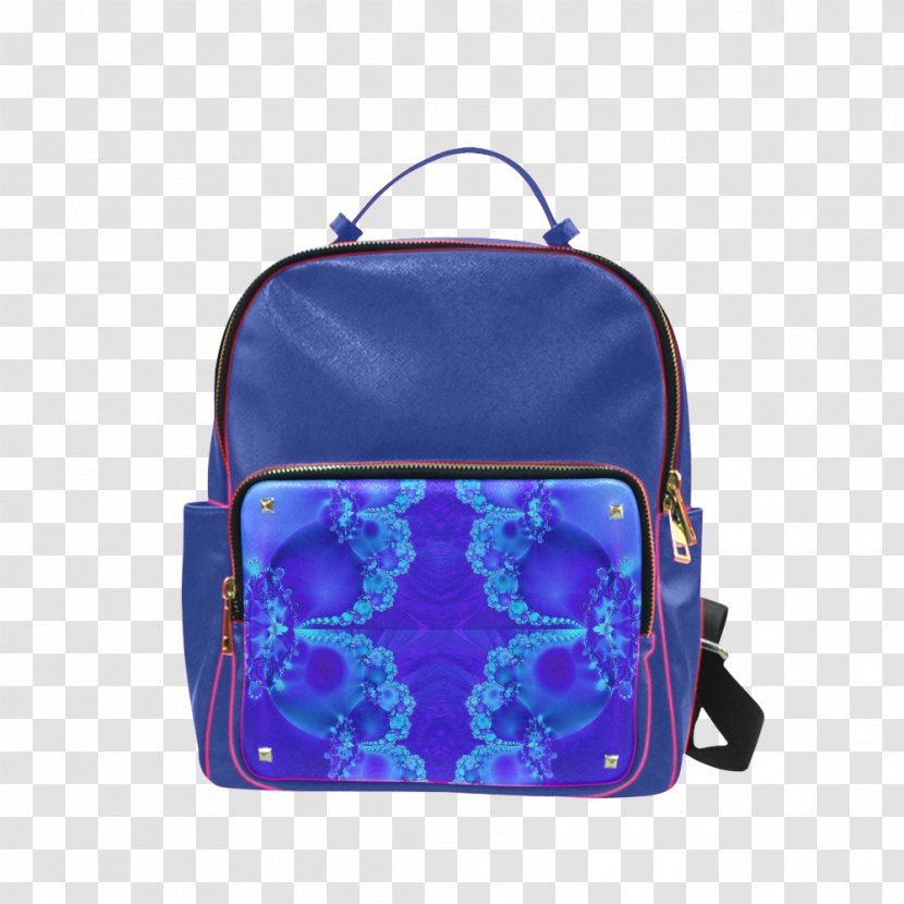 Backpack Travel Baggage Messenger Bags - Zipper - Blue Abstract Pattern Transparent PNG