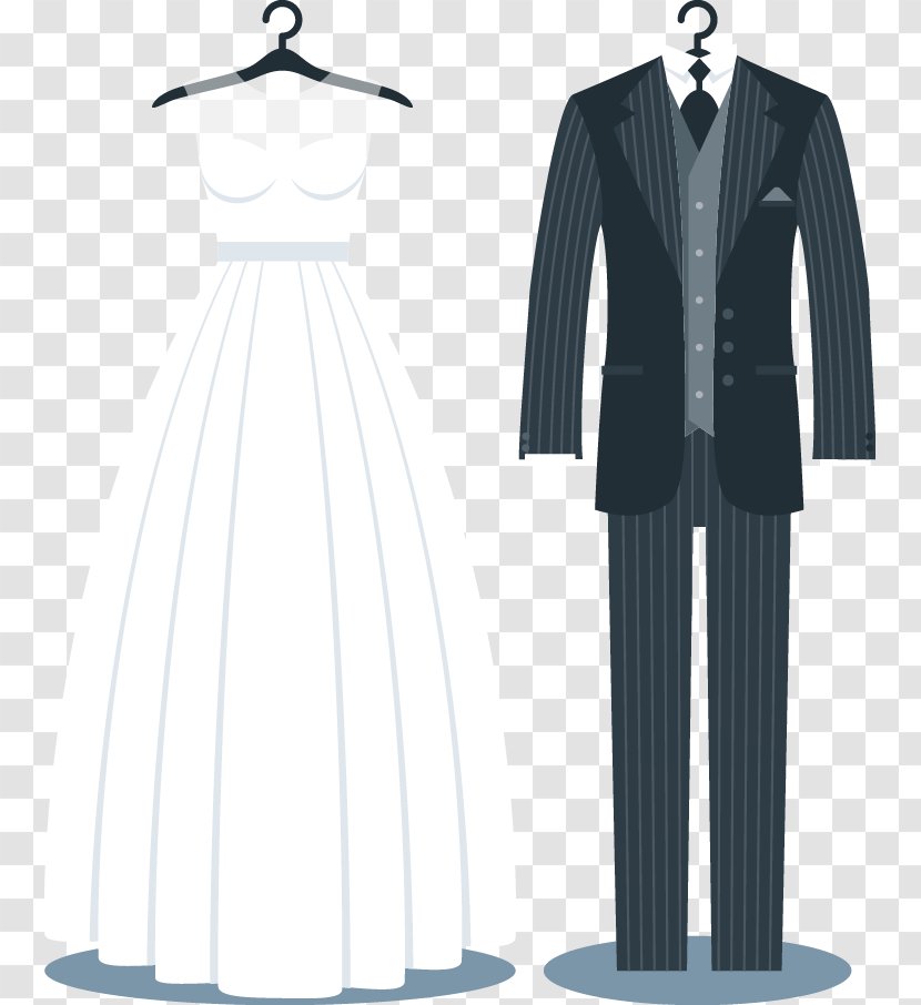 Tuxedo Wedding Invitation Suit Dress - Uniform - Suits Transparent PNG