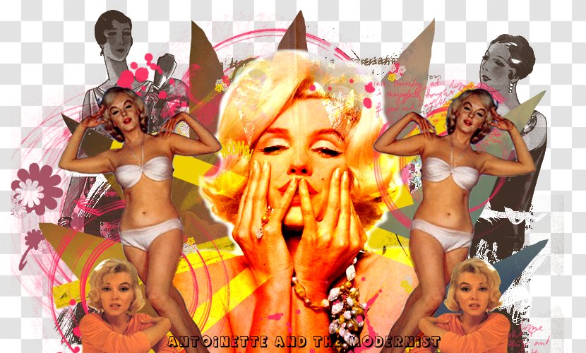 Collage Fashion Photography Graphic Design - Marilyn Monroe - Clipart Transparent PNG