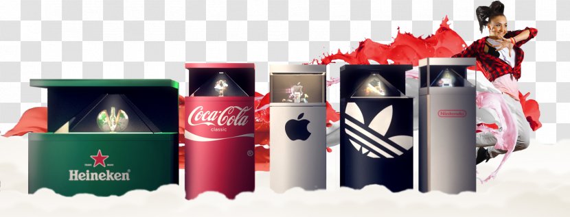 Coca-Cola Holographic Display Holography Device Screen - Threedimensional Space - Coca Cola Transparent PNG