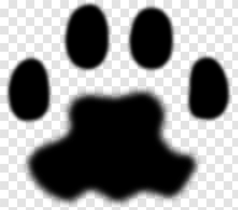Dog Cat Paw Clip Art - Monochrome Transparent PNG