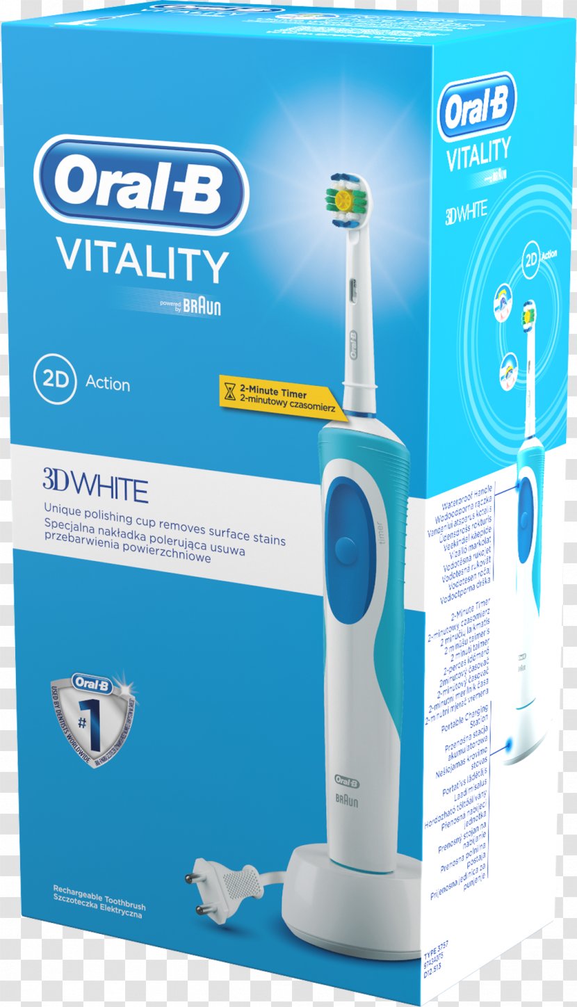 Electric Toothbrush Oral-B Vitality CrossAction Dental Care Transparent PNG