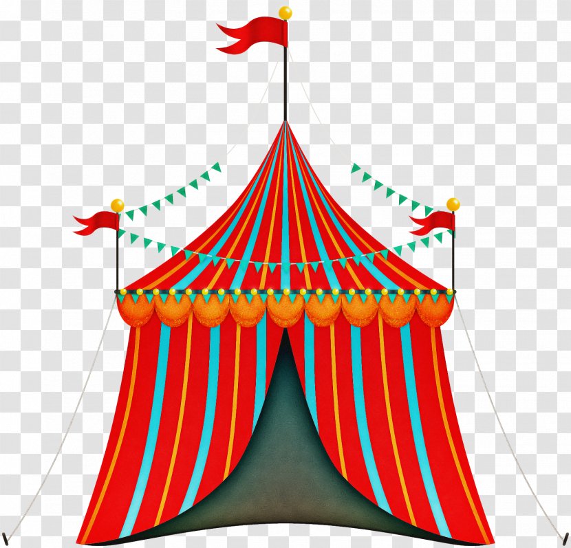 Tent Cartoon - Circus - Pole Transparent PNG