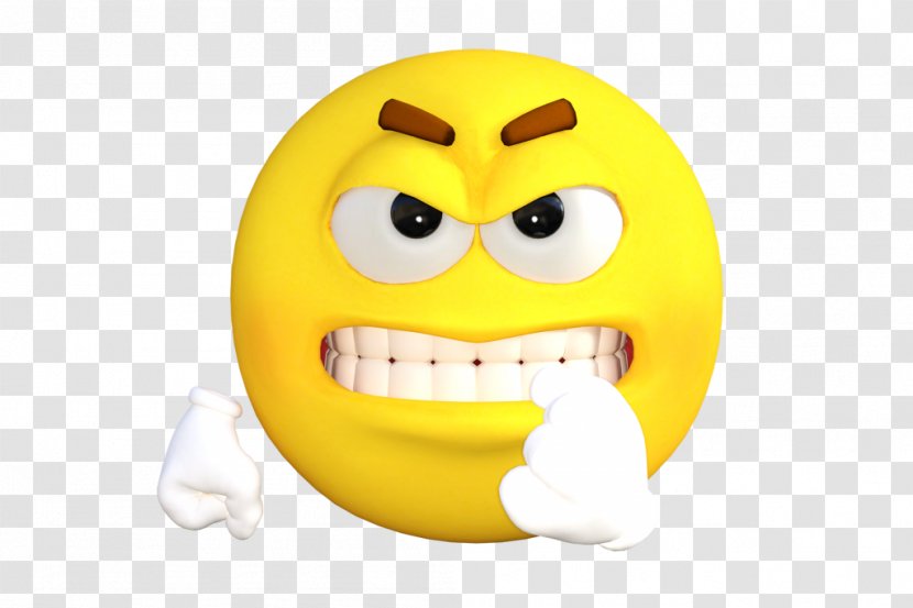 Emoji Smiley Against Wall Sticker Emoticon - Anger Transparent PNG