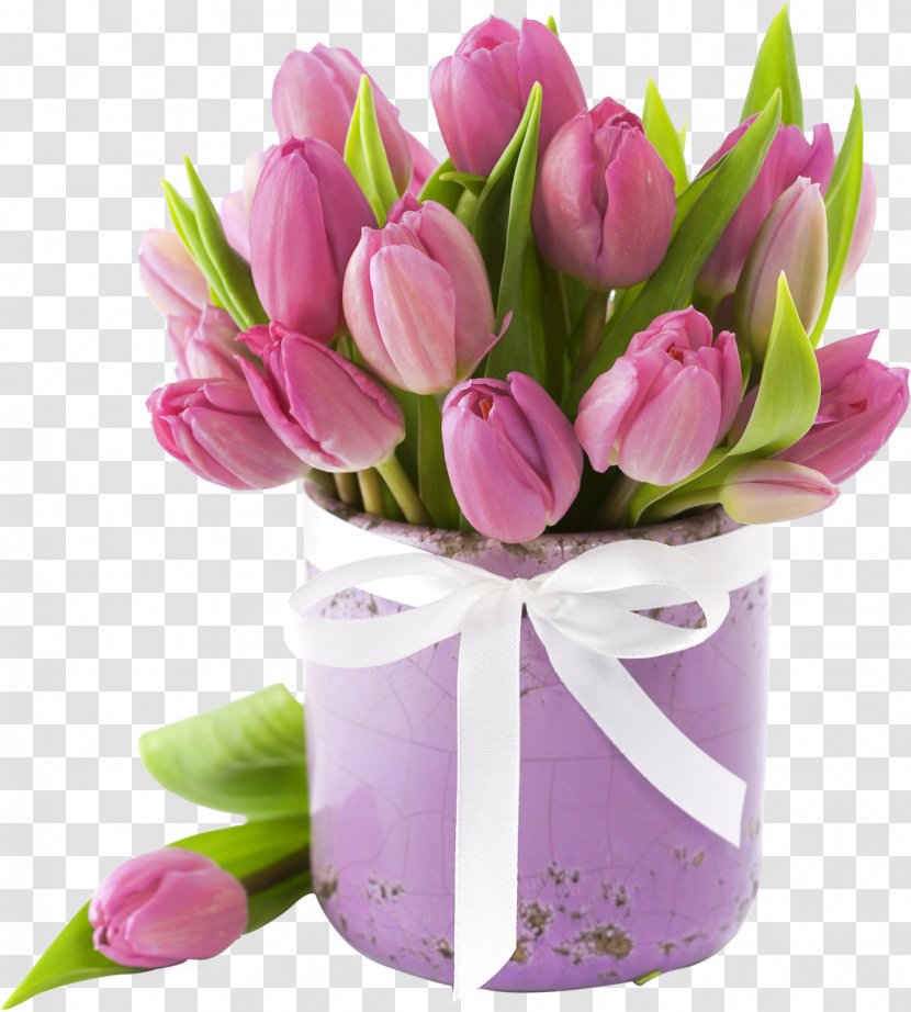 Flower Bouquet Tulip Cut Flowers Floristry - Anniversary Transparent PNG
