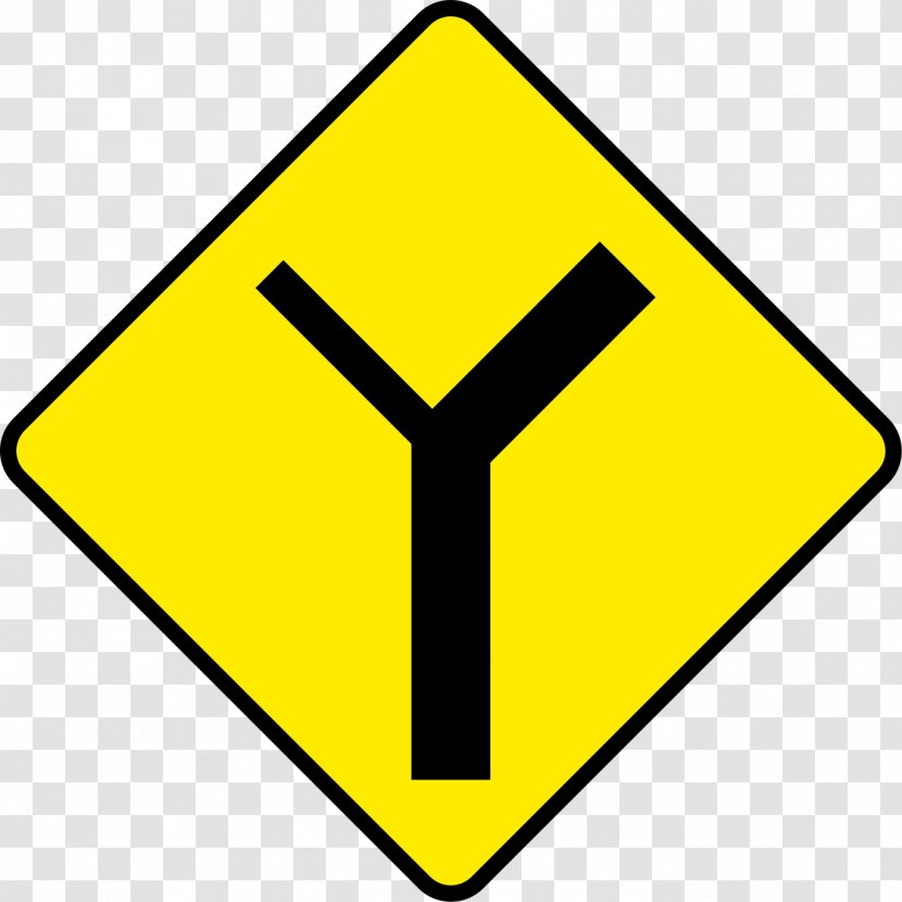 Traffic Sign Road Junction Warning Ireland - Symbol - West Greenway Transparent PNG