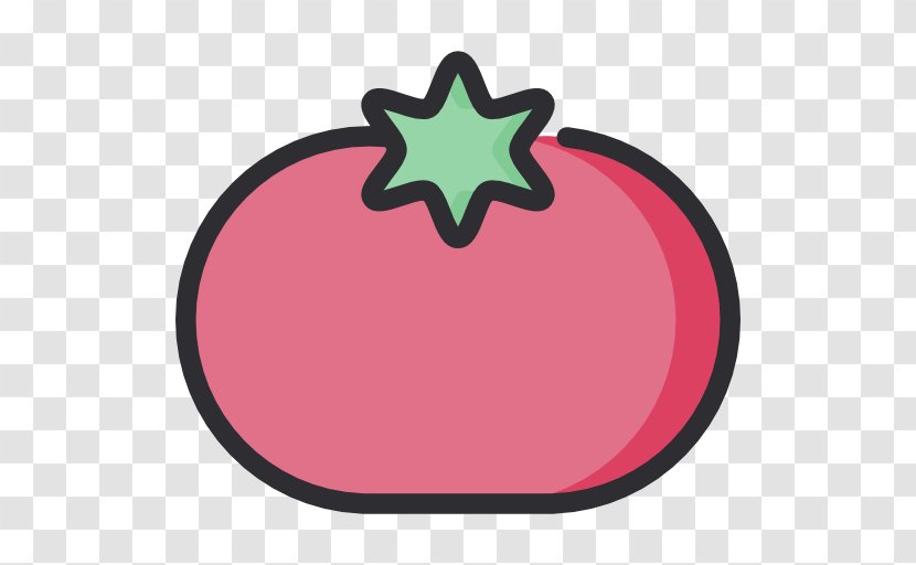 Tomato Icon - Leaf - Pink Transparent PNG