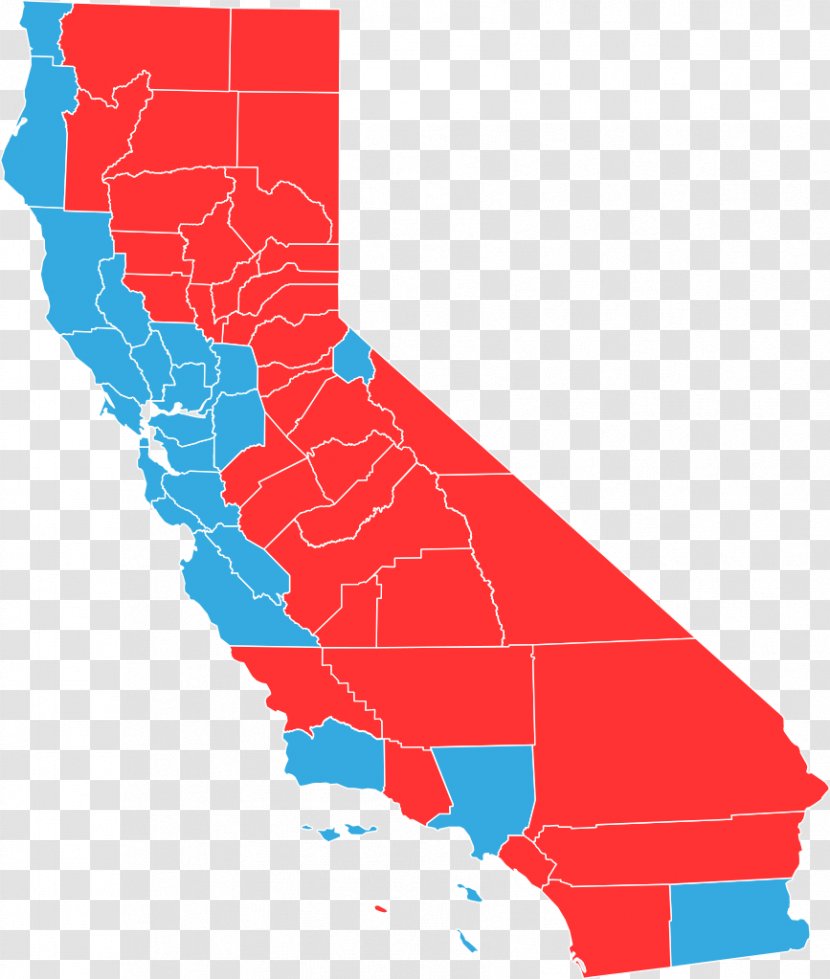 United States Presidential Election In California, 2016 US California Gubernatorial Election, 2014 - Map Transparent PNG