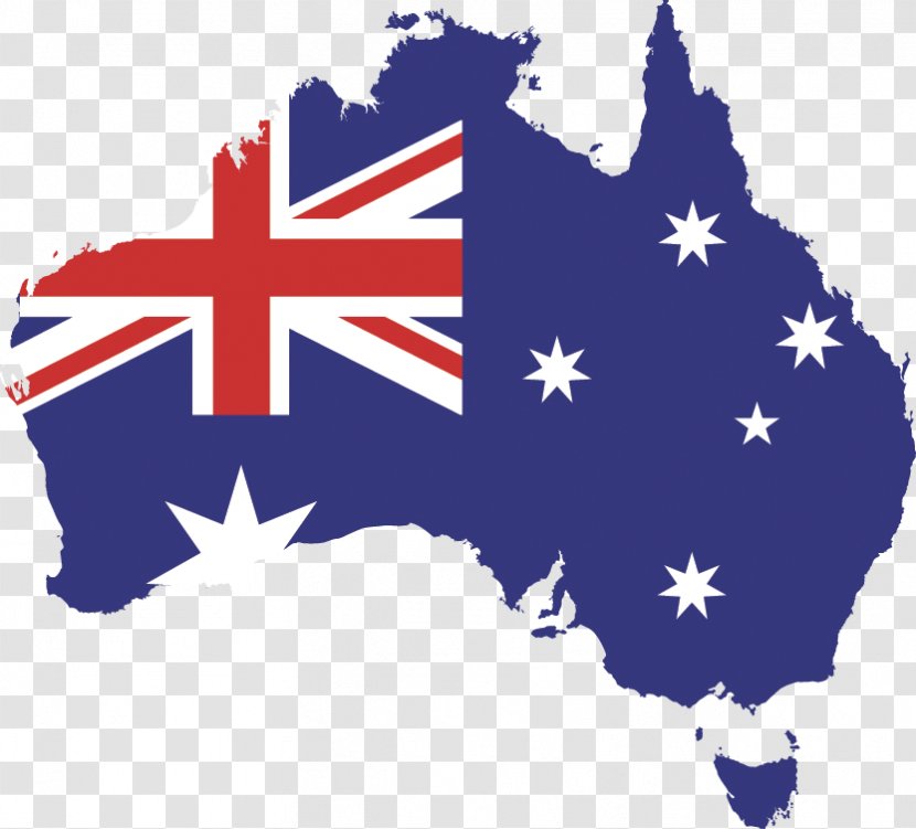 Flag Of Australia Map - Sky Transparent PNG