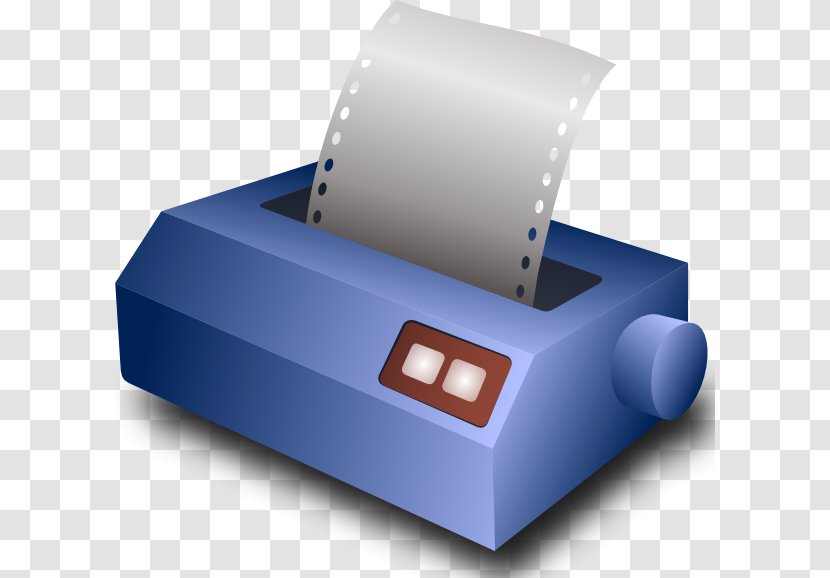 Dot Matrix Printer Printing Clip Art - Output Device - Cliparts Transparent PNG