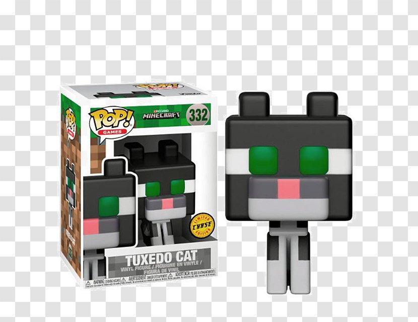 Minecraft Story Mode Funko Action Toy Figures Video Game Pacman Tuxedo Cat Transparent Png - tuxedo cat roblox