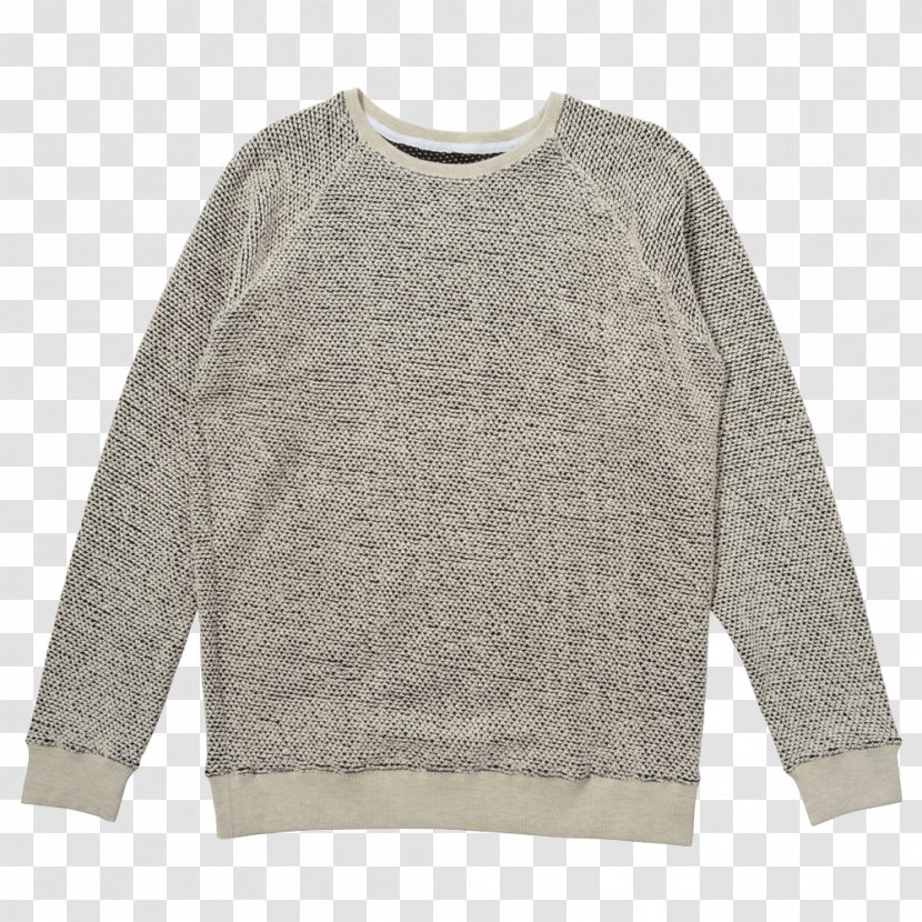 Long-sleeved T-shirt Sweater Neck - Beige Transparent PNG