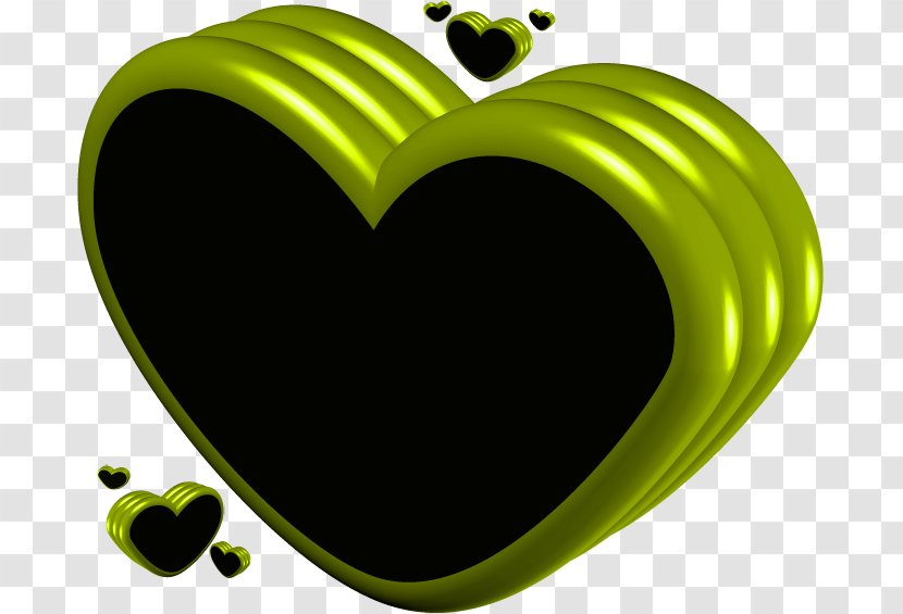 Green Leaf - Heart - OL Transparent PNG