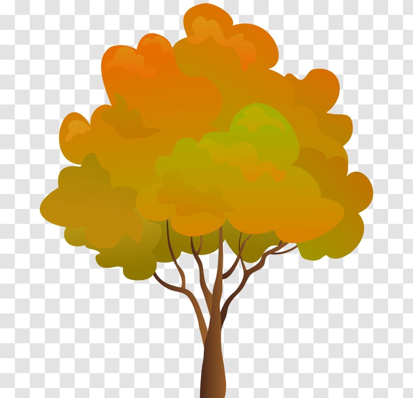 Clip Art Openclipart Desktop Wallpaper Fall Tree - Leaf Transparent PNG