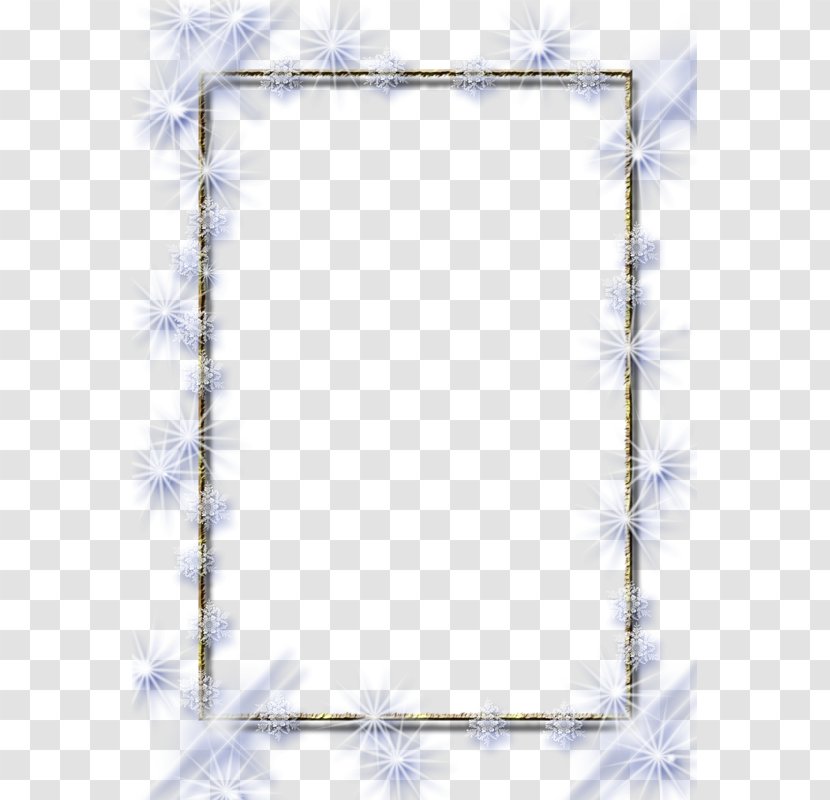 Picture Frame Clip Art - Photography - White Snowflake Border Transparent PNG