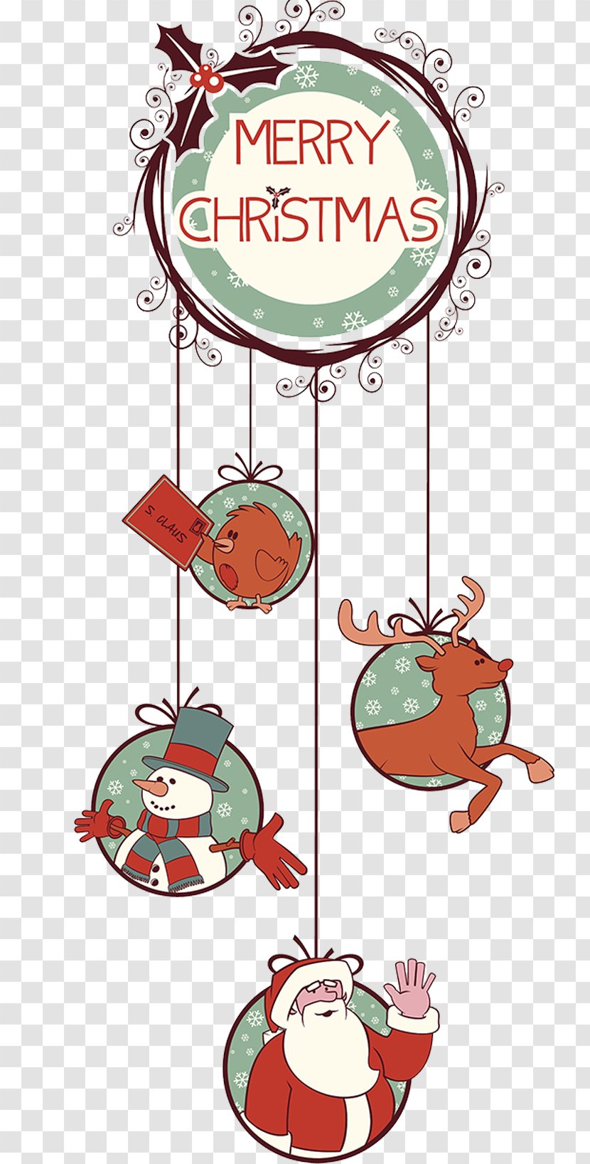 Rudolph Christmas Tree Decoration - Ornament - Decorations Transparent PNG