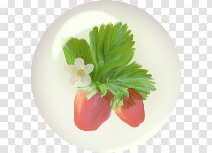 Leaf Vegetable Strawberry Platter Garnish - Fragaria Transparent PNG
