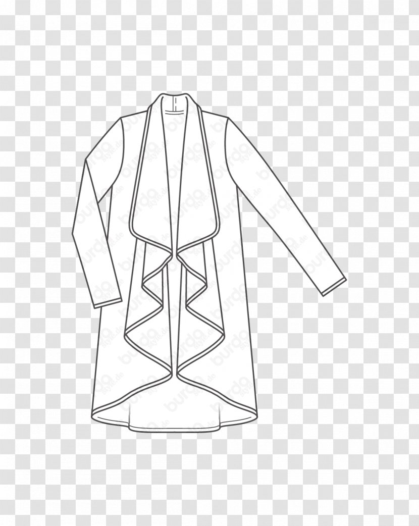T-shirt Pattern Dress Sleeve Overcoat - Fashion Transparent PNG