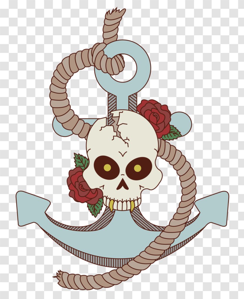 Skull Character Clip Art - Rose Transparent PNG