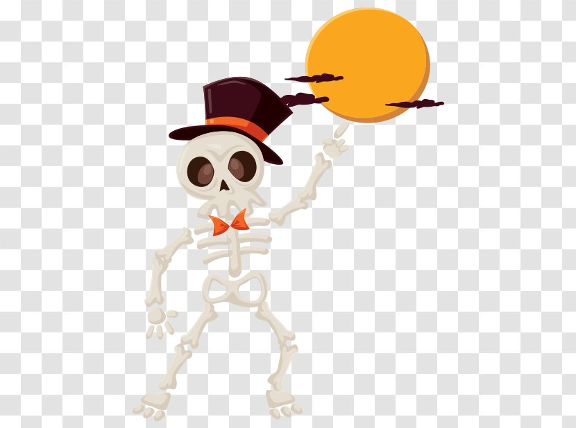 Clip Art Illustration Skeleton Image - Cartoon Transparent PNG