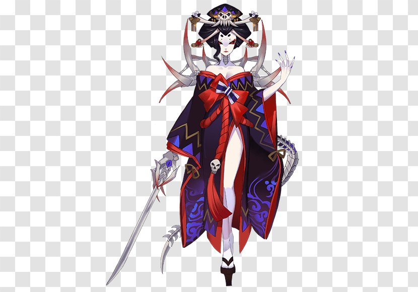 Onmyoji Ichigo Kurosaki Yuki Onna Hone-onna Shikigami - Watercolor Transparent PNG