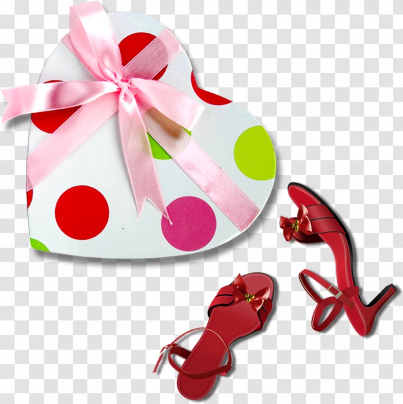 High-heeled Footwear Shoe - Highheeled - Gift Boxes And High Heels Elements Transparent PNG