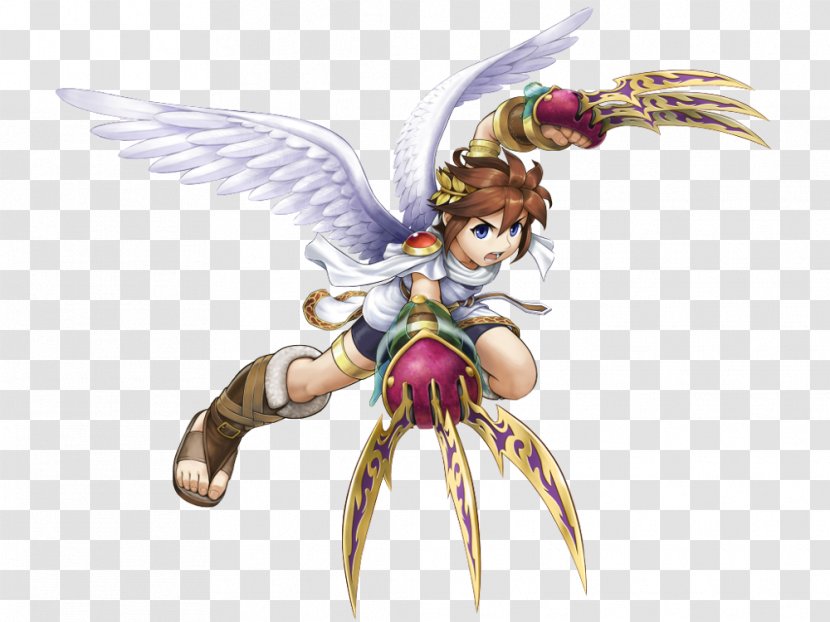 Kid Icarus: Uprising Super Smash Bros. Brawl Pit Art - Cartoon - Icarus Transparent PNG