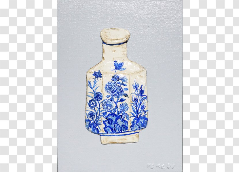 Glass Bottle Blue And White Pottery Cobalt Vase Transparent PNG