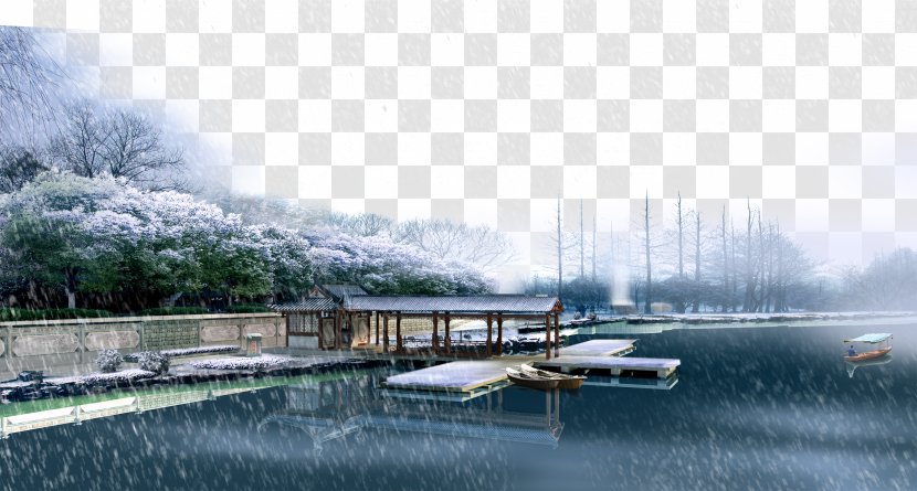 Snow Landscape Winter Icon - Scene Transparent PNG