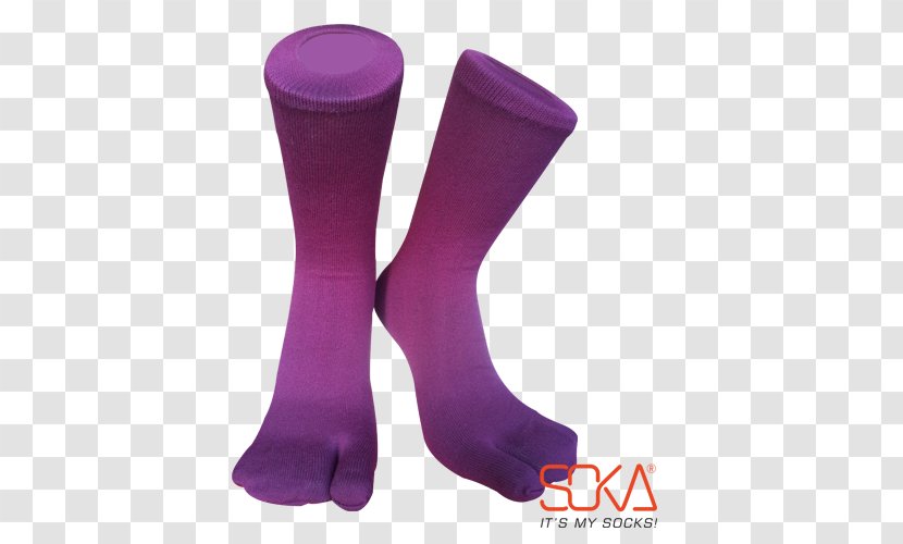 Halal Wudu Color Sock - Violet - Jempol Transparent PNG