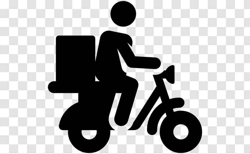 Scooter Motorcycle Delivery Transport - Silhouette Transparent PNG
