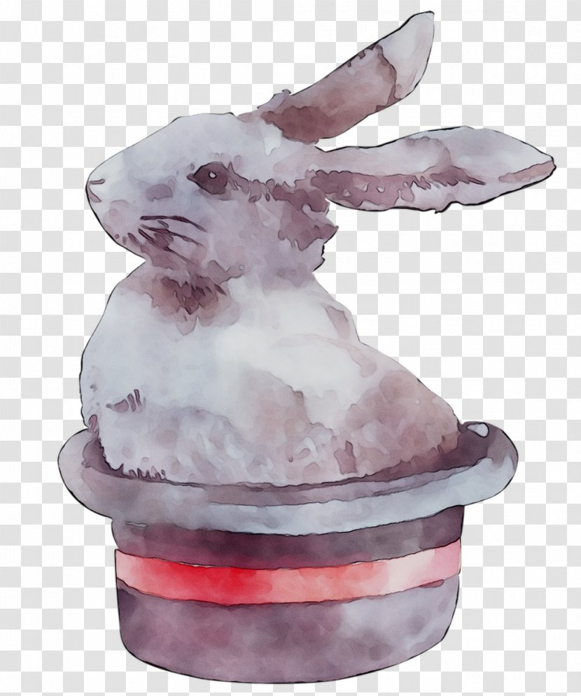 Easter Bunny Figurine - Pink Transparent PNG