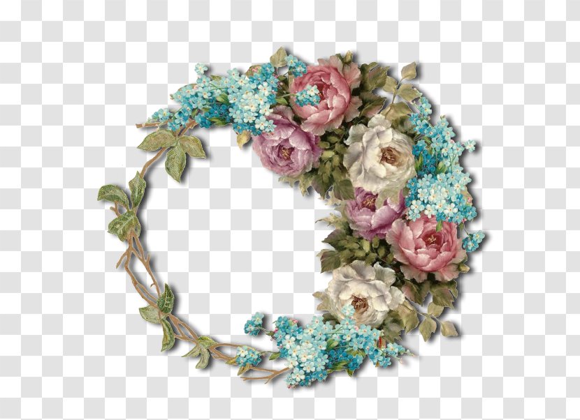 Floral Design Cut Flowers Earring Wreath - Scary Place Transparent PNG