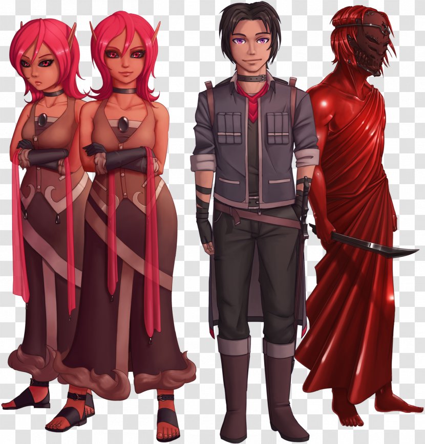 Costume Design Maroon Character - Fictional - Paladin Newgrounds Transparent PNG