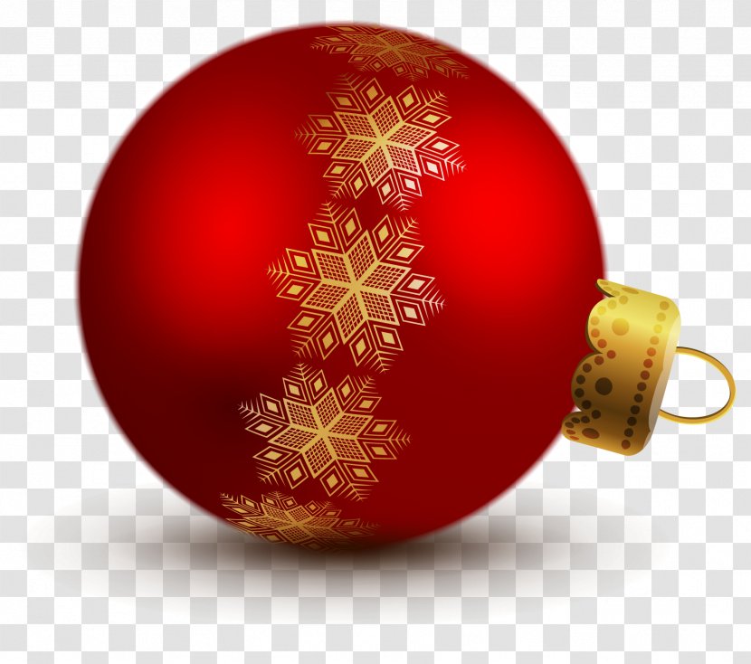 Christmas Ornament Decoration Clip Art - Tradition - Transparent Red Ball Ornaments Clipart Transparent PNG