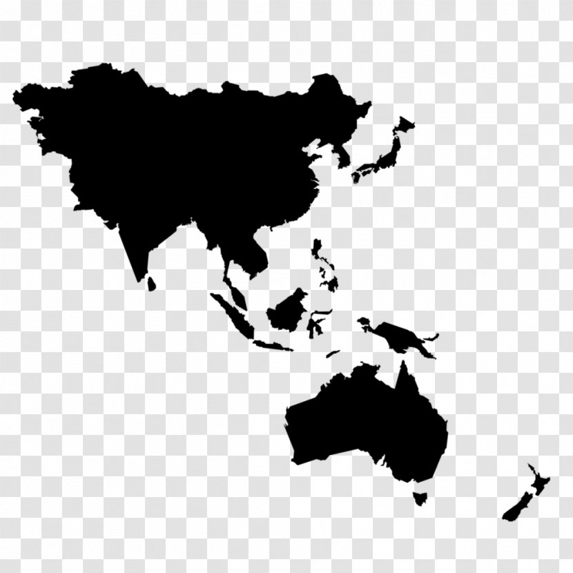 Asia-Pacific East Asia World Map Transparent PNG