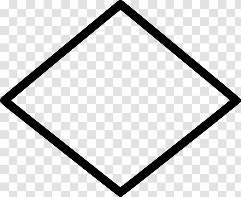 Black And White Rectangle - Sign - Rhombus Transparent PNG