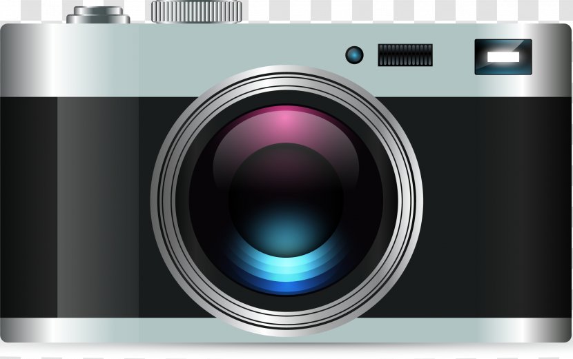 Photographic Film Camera Lens Photography - Filter - Vector Hand-painted Realistic Transparent PNG