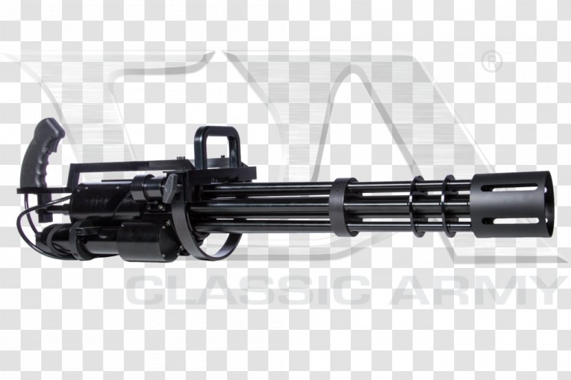 Gun Barrel Minigun Airsoft Guns Gatling - Weapon Transparent PNG
