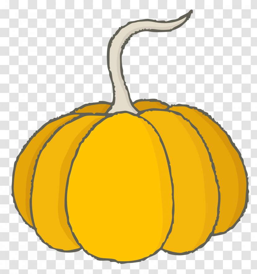 Pumpkin Calabaza Jack-o-lantern Winter Squash - Yellow - A Transparent PNG