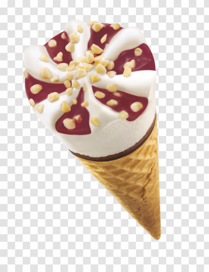 Ice Cream Cones Frozen Yogurt Dame Blanche Sundae - Food - Cornetto Transparent PNG