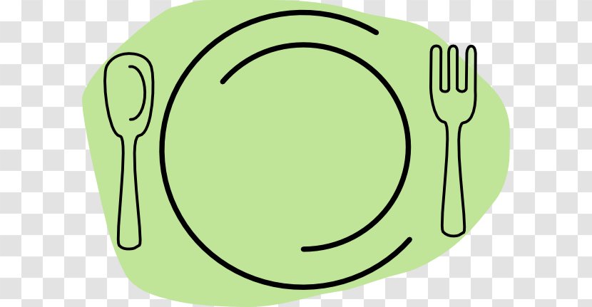 Clip Art Breakfast Food Dinner Restaurant - Plate Fork Spoon Transparent PNG