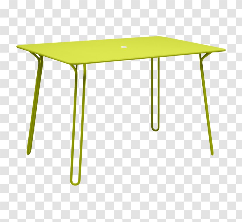 Table Garden Furniture Chair - Yellow - Green Metal Cafe Transparent PNG