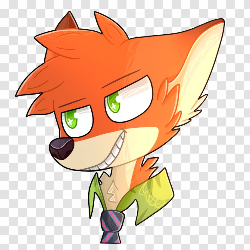 Nick Wilde Fan Art Drawing Lt. Judy Hopps - Cartoon - Nickelodeon Movies Dog Transparent PNG