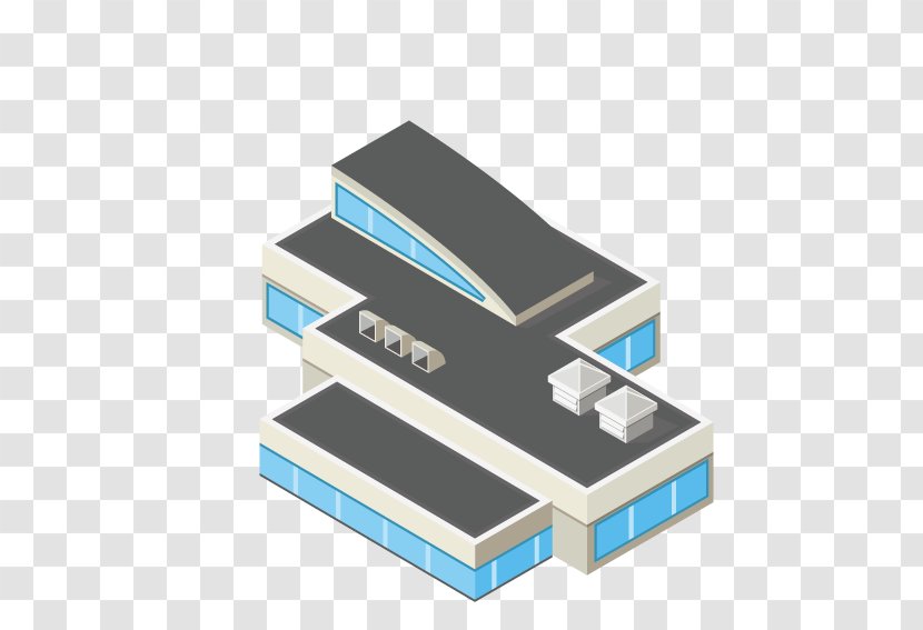 Photography Illustration - Drawing - Blue Glass Building Transparent PNG