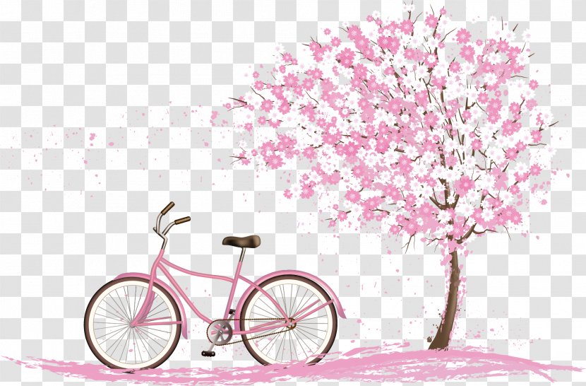Cherry Blossom Spring - Flower - Romantic Decoration Pattern Transparent PNG