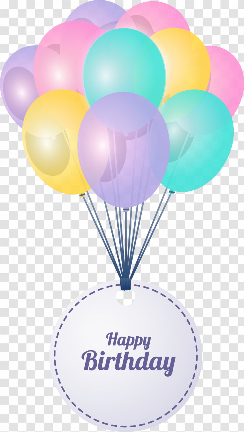 Balloon - Software - Vector Hand Painted Colored Balloons Transparent PNG